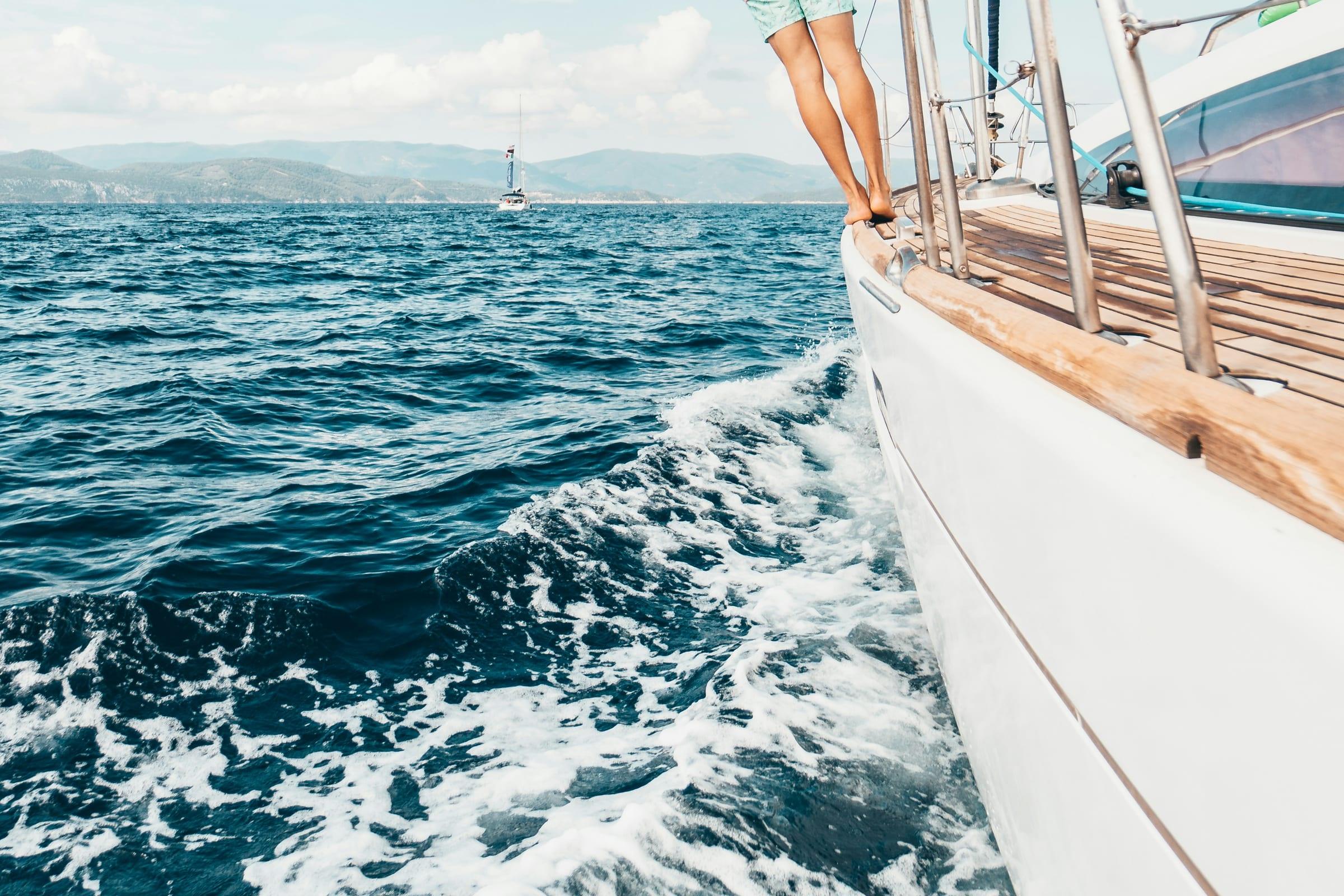 Illustrative photography for sailing. No event photography is held for The America's Cup.