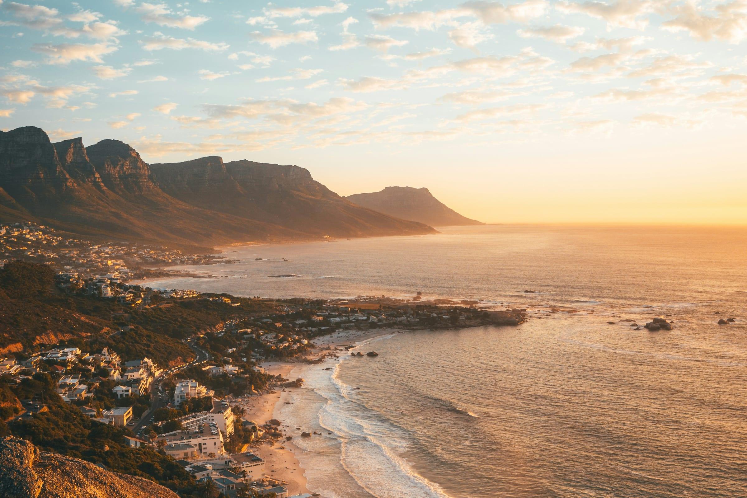 A coastline at first light, photographed for Scott & Vale.
